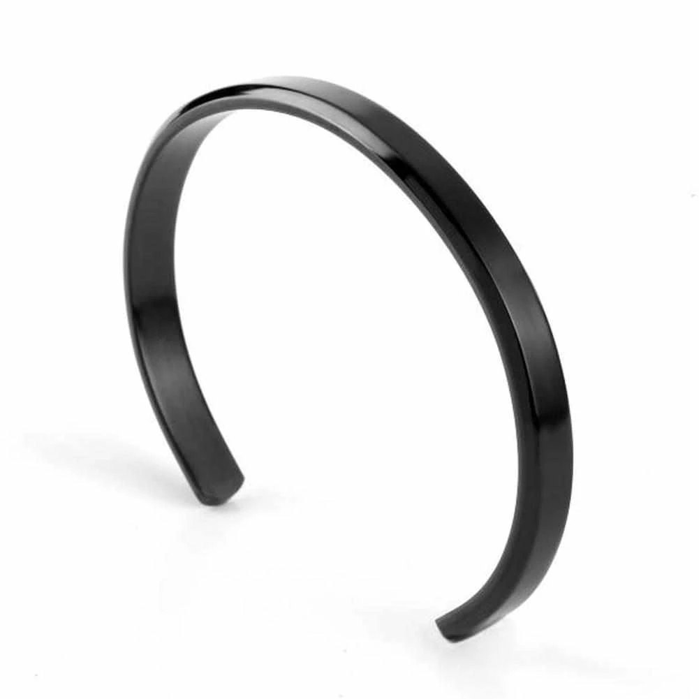 Mcllroy Official Store Men's Apparels Stainless Steel Cuff Bangle 6 Mcllroy Official Store Men's Apparels Stainless Steel Cuff Bangle