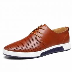 Merkmak Official Store Sky Madrid Vilnius Leather Shoes Men's Apparels