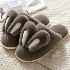 Hiphop Dropship & Hot Selling Store Women's Apparels Fluffy Rabbit Home Slippers
