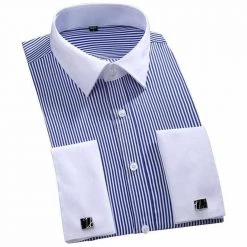 PAOLO SIRUM Official Store Men's Apparels North Royal Striped Dress Shirt