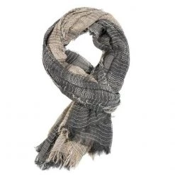 SHOWERSMILE Official Store Saint Morris Striped Fringe Scarf Men's Apparels