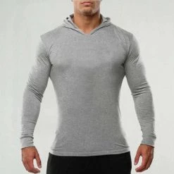 BODYBUILDING GYM Men's Apparels Sky Madrid Athletic Hooded Sweatshirt