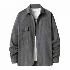 Puloru Official Store North Royal Corduroy Long-Sleeve Shirt