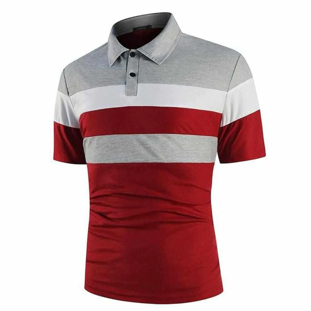 YiBaoXin Store Men's Apparels Saint Morris Polo Striped Shirt 4 YiBaoXin Store Men's Apparels Saint Morris Polo Striped Shirt