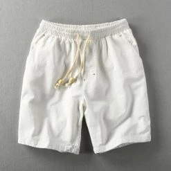 China Cloth Saint Morris Elastic Linen Shorts Men's Apparels