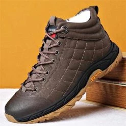 NPEZKGC Official Store Men's Apparels North Royal Leather Snow Boot