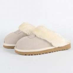 Aaa88888888 Store Women's Apparels Sky Madrid Fur Suede Slippers