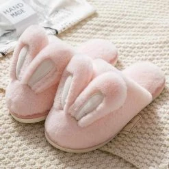 Hiphop Dropship & Hot Selling Store Women's Apparels Fluffy Rabbit Home Slippers