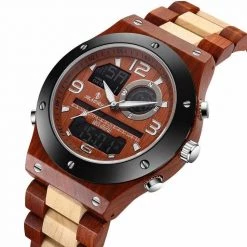 Chenghui Watch Store Men's Apparels Wooden Quartz Wristwatch