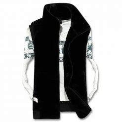 Mairuker SZ Store Men's Apparels Sky Madrid Hooded Zipper Vest 7 Mairuker SZ Store Men's Apparels Sky Madrid Hooded Zipper Vest