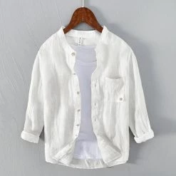 Cotton Linen Store Sky Madrid Zanzibar Linen Shirt