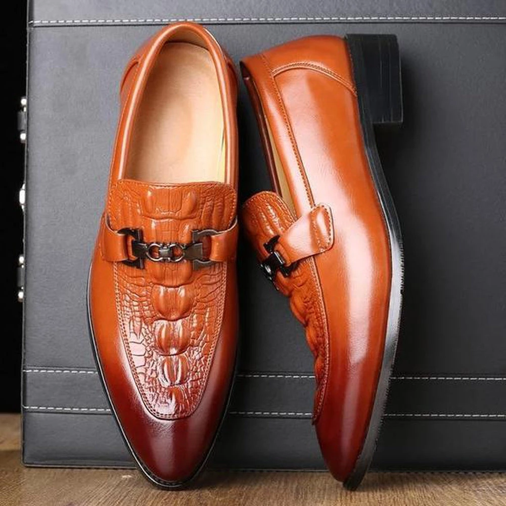 Ka Ka Trend Store Emiliano Croc-Embossed Loafers Men's Apparels 6 Ka Ka Trend Store Emiliano Croc-Embossed Loafers Men's Apparels